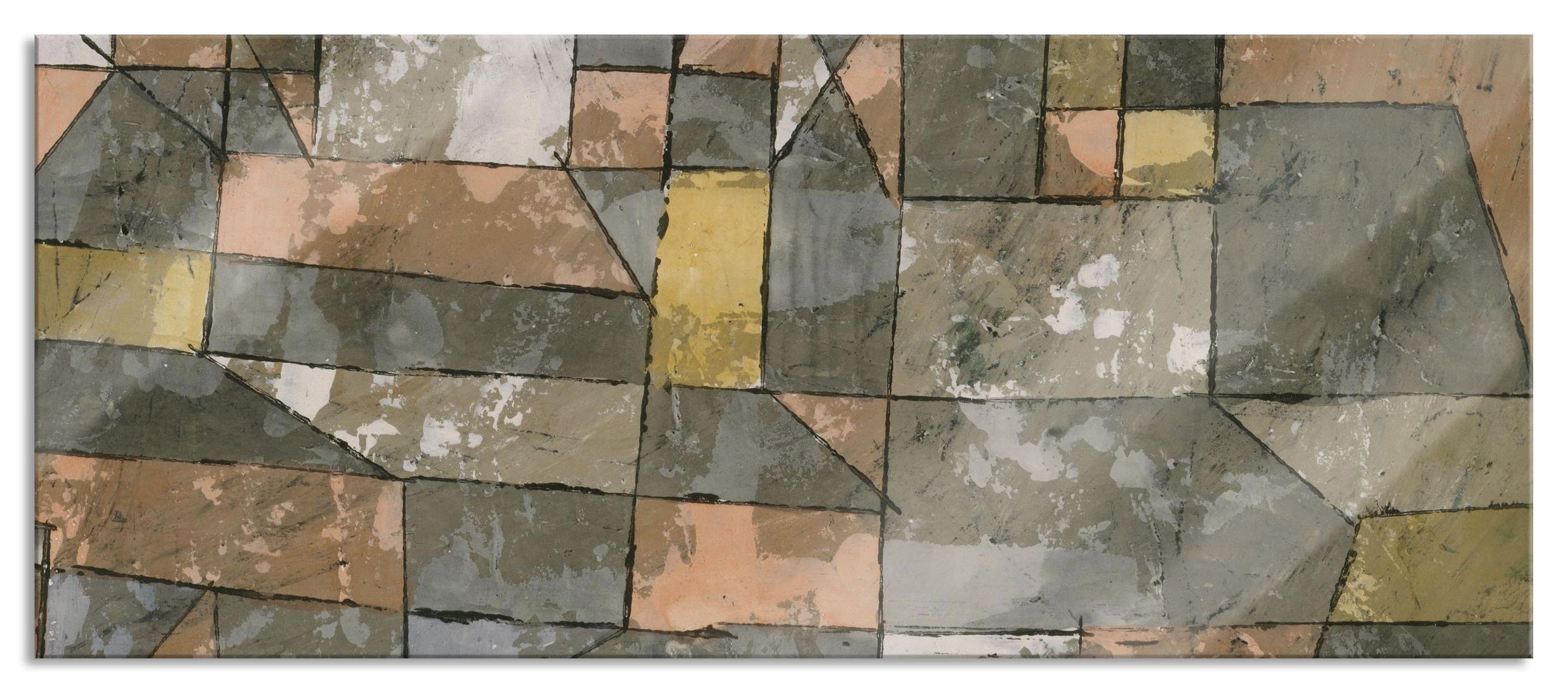 inkl. Paul Pixxprint aus Figurinen Klee Paul Klee Sammlung (1 Abstandshalter Glasbild - Figurinen Aufhängungen Glasbild - und St), Echtglas, Sammlung,