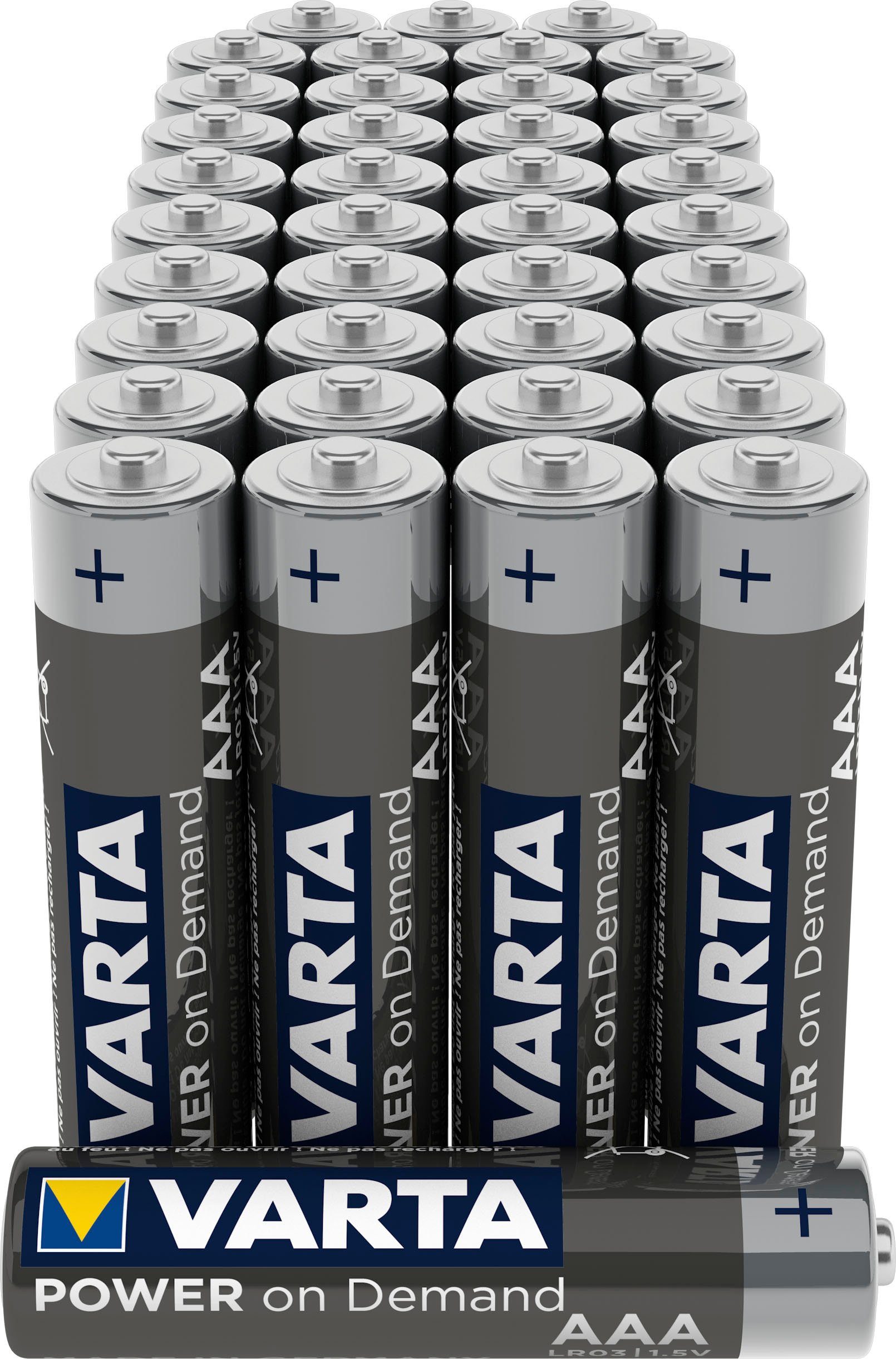 VARTA Pack BatterieAAA V, Alkaline Micro Demand 40 Batterie, On 40er St) (1,5 Power LR03 VARTA