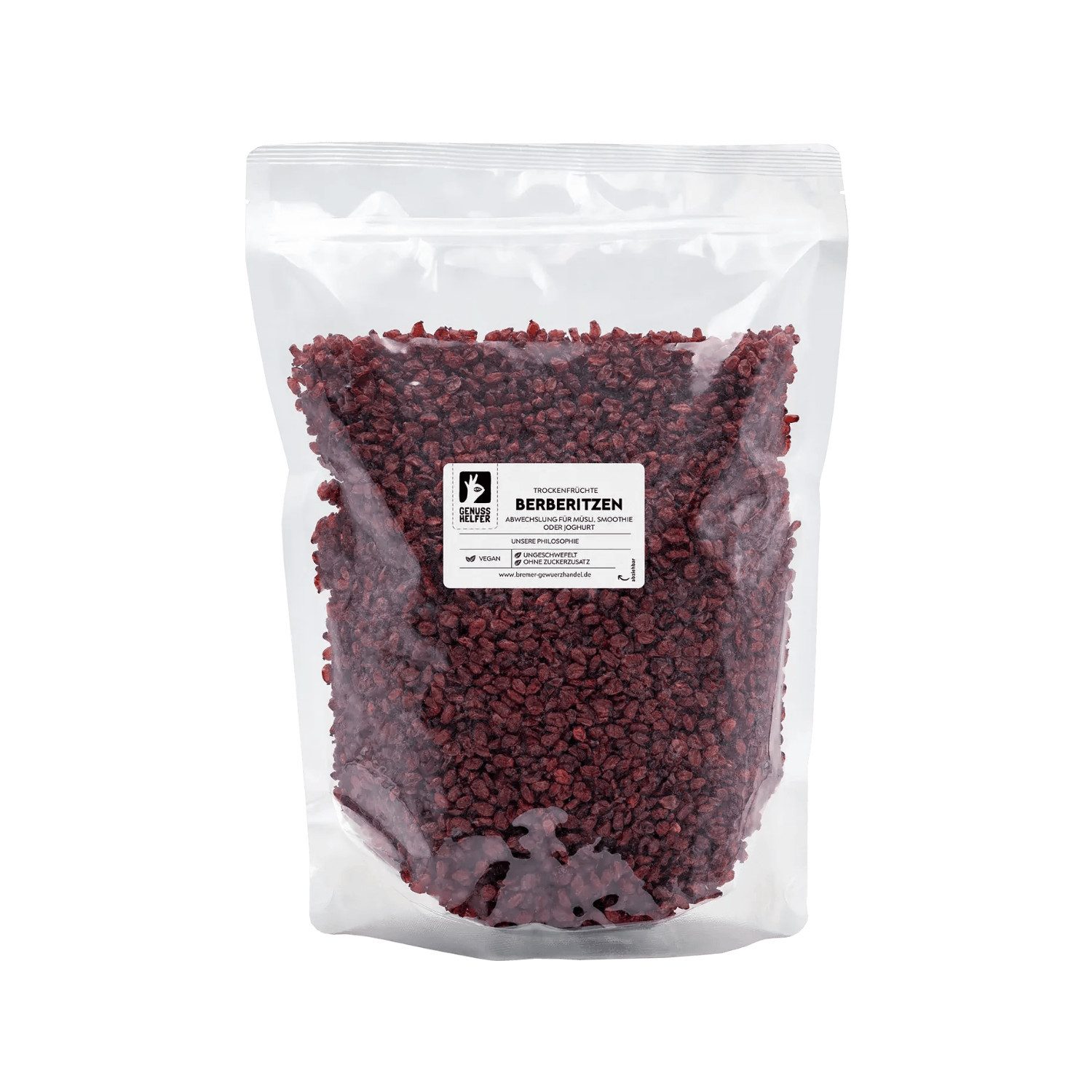 Bremer Gewürzhandel Trockenfrüchte Berberitzen, getrocknet, Großpackung, 1000 g