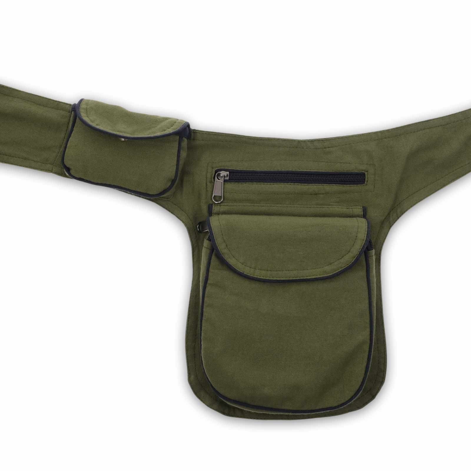 KUNST UND MAGIE Bauchtasche Doppel Bauchtasche Sidebag Gürteltasche Festival Hippie Hüfttasche