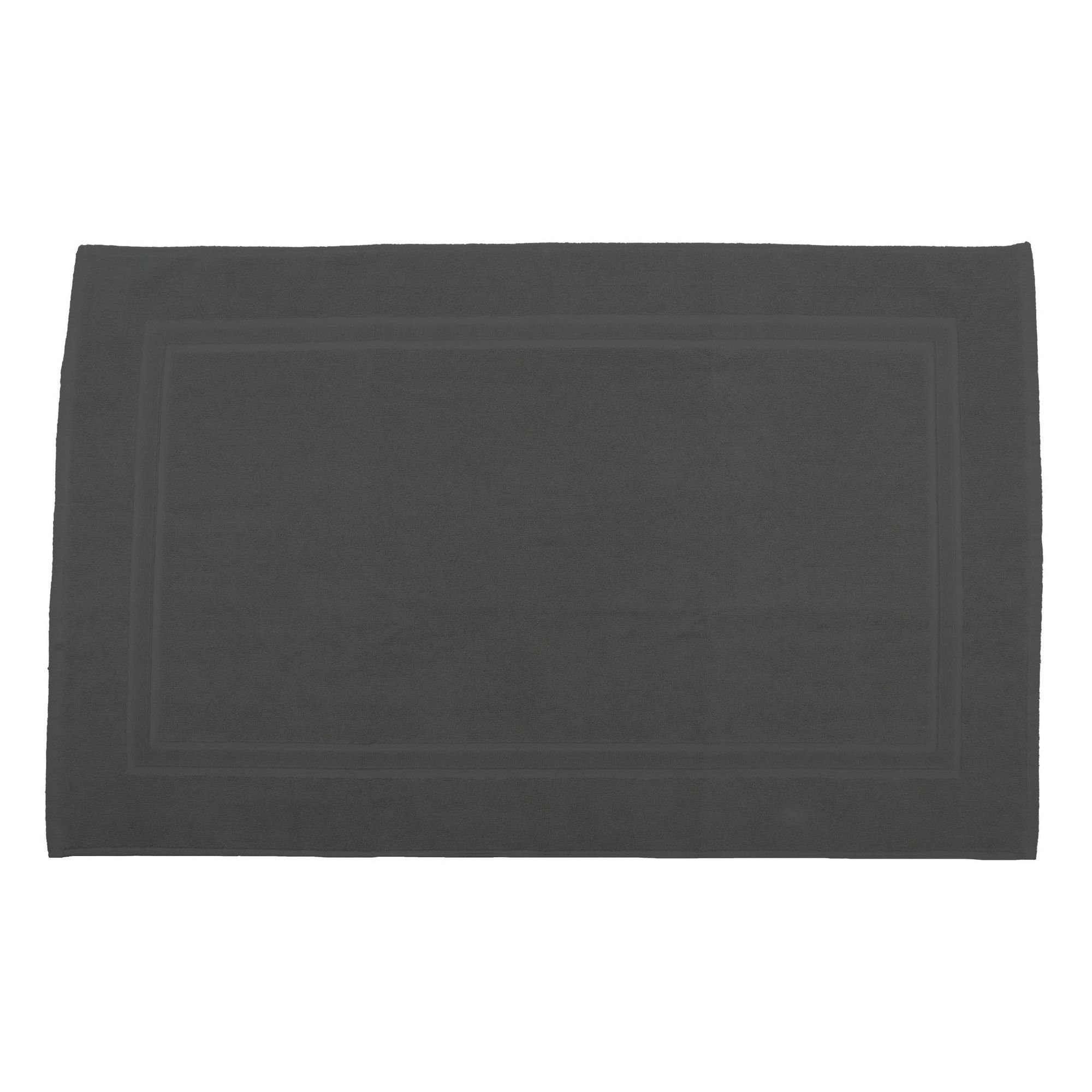 Julie Julsen Badematte 1-Badematte-Grau-50 x 40 cm, Baumwolle, Doppelrahmen günstig online kaufen