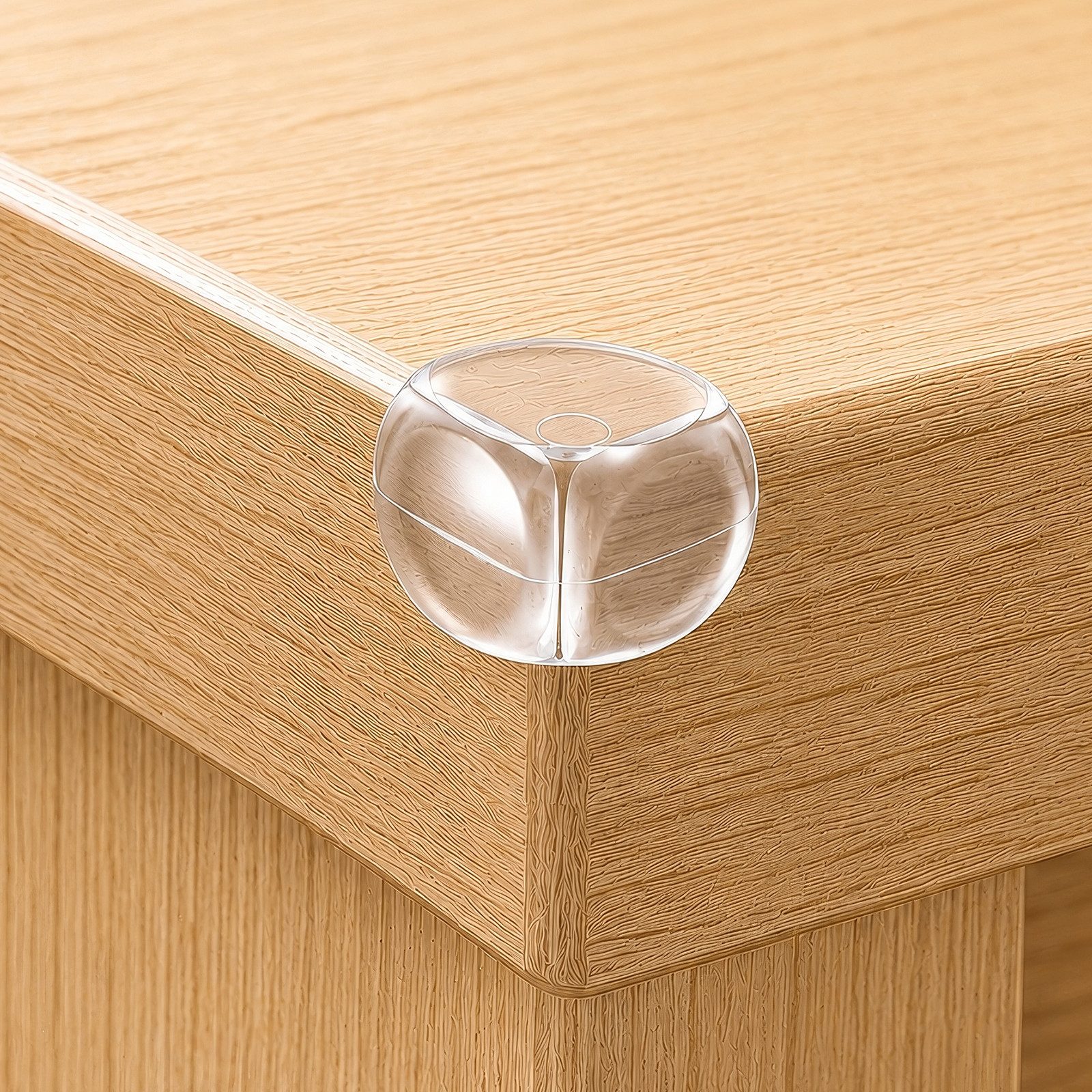 BlingBin Kindersicherung 20 Stück transparenter Eckenschutz selbstklebend,L‑, T‑ und rundförmig, weicher Tischkantenschutz, babyfreundliche Kindersicherung für Möbel weiß