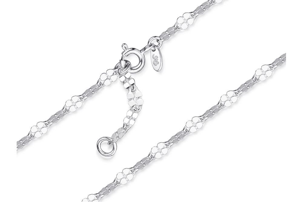 Silberkettenstore Fußkette Fußkette Plättchenkette 3,4mm - günstig online kaufen