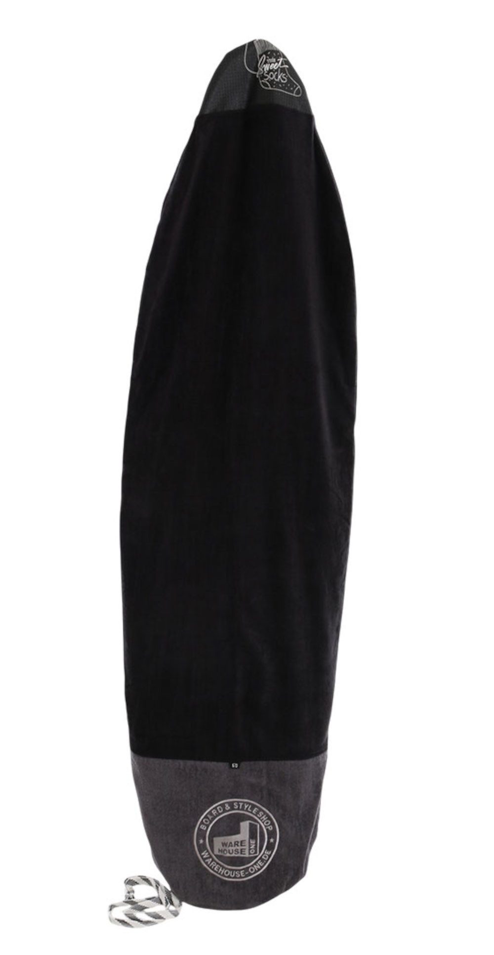 All In Wakesurfboard ALL-IN X WH1 SWEET SOCK Surfcover black/charcoal