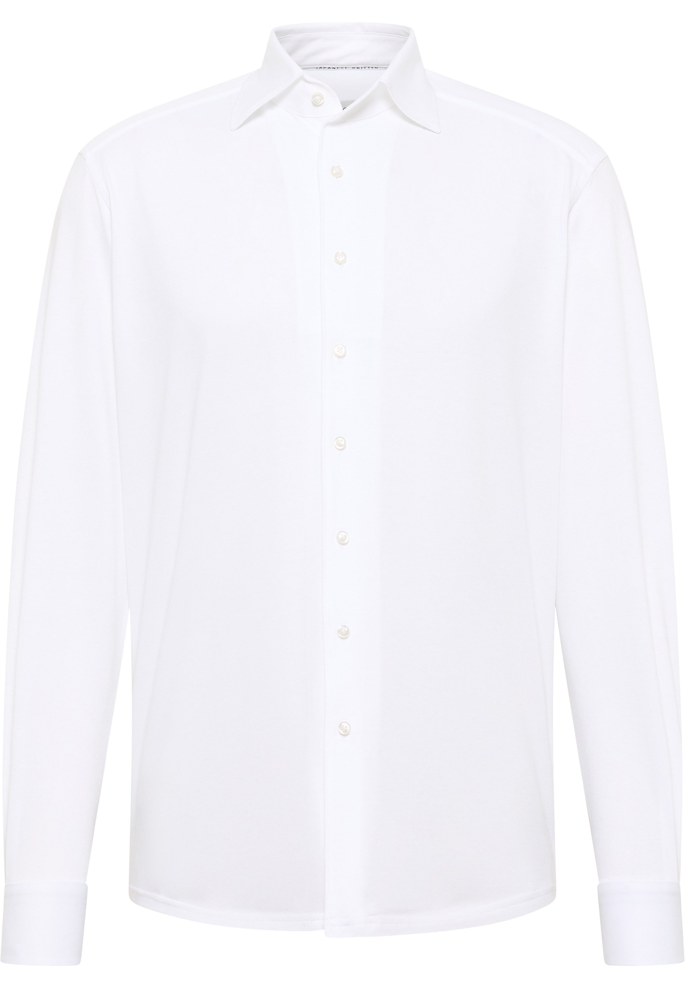 Eterna Businesshemd 1863 by ETERNA COMFORT FIT Langarm Hemd weiss jersey 2269-00-LSK1 -
