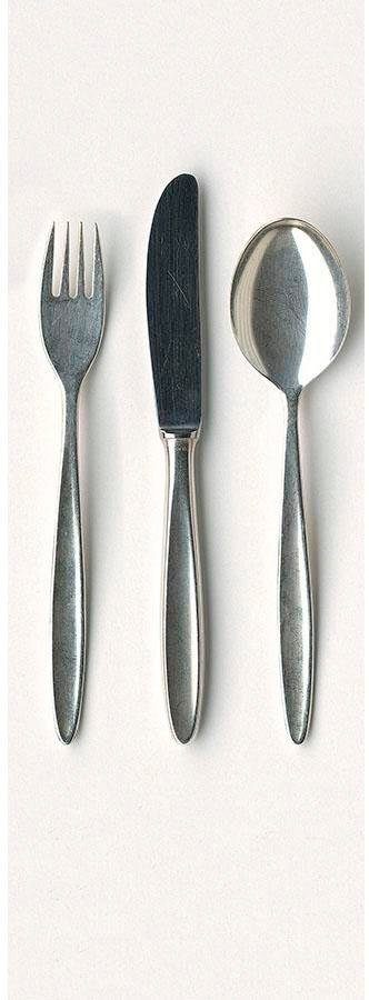 living walls Fototapete Besteck, glatt, (1 St), Vlies, Wand, Schräge