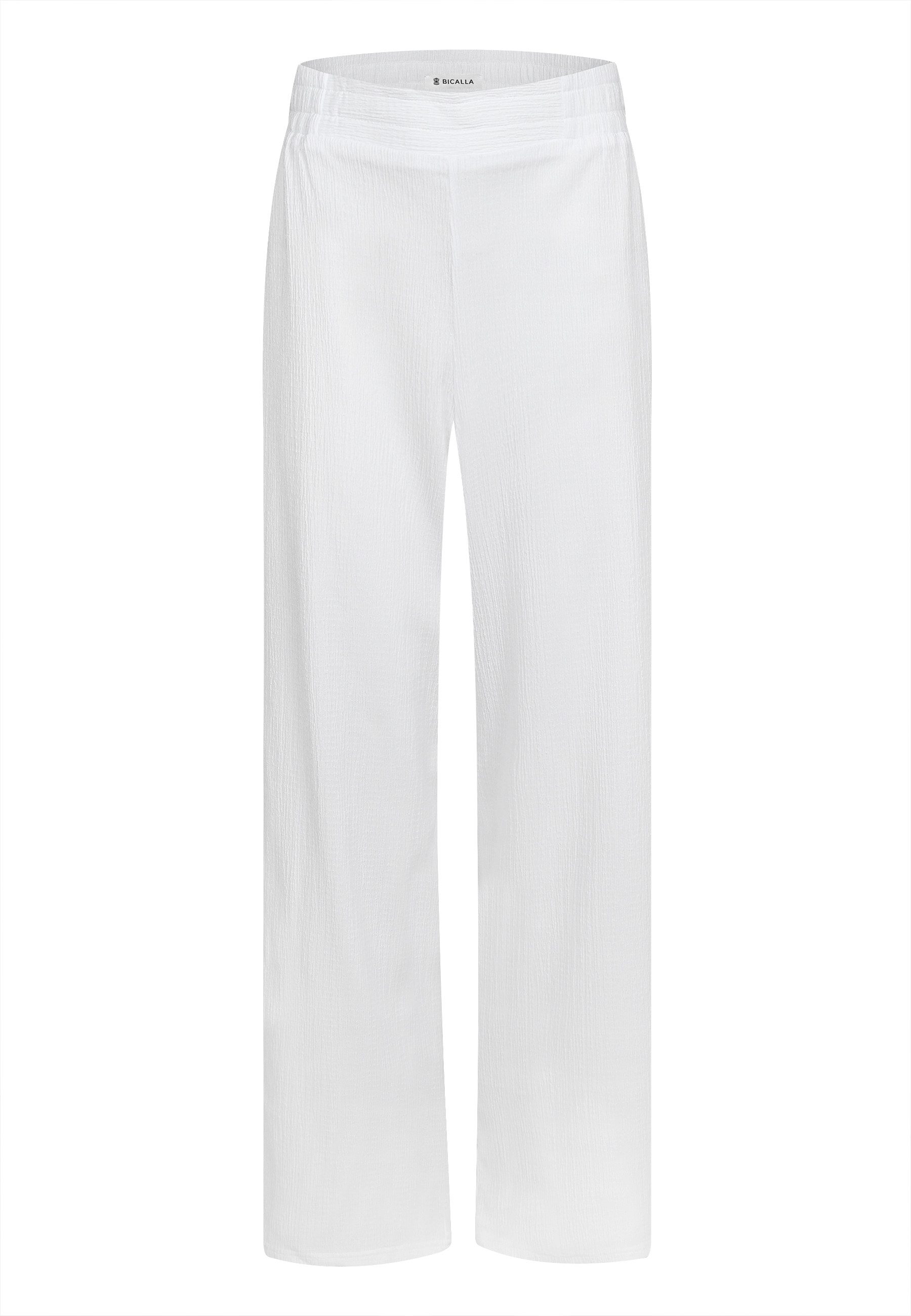 BICALLA Culotte Crinkle-Hose in Weiß (1-tlg) günstig online kaufen