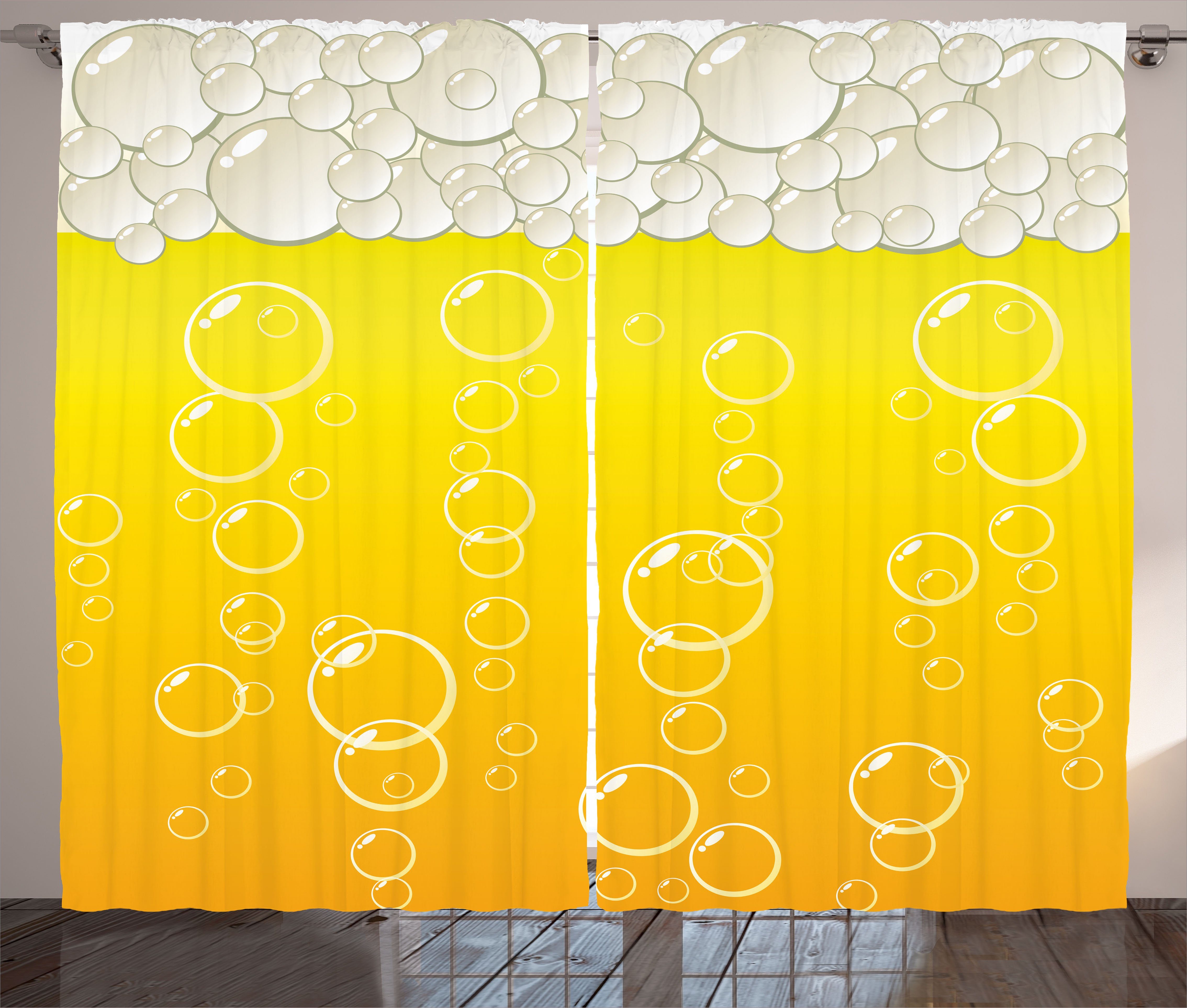 Bubbles Bier Schlaufen Haken, Kräuselband Gardine und mit Abakuhaus, Bier Vorhang Schlafzimmer Makro