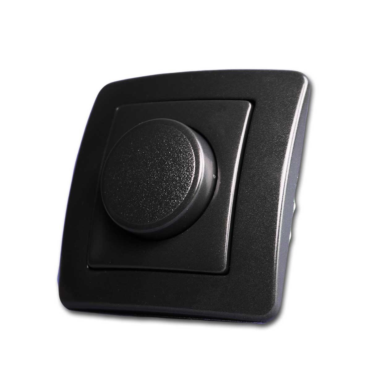 TEM Drehdimmer EKONOMIK LED Dimmer anthrazit 250V~/10A UP 0W-100W
