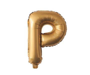 MyBeautyworld24 Folienballon Folienballon „Happy Birthday“ in der Farbe gold Heliumballon 40 cm