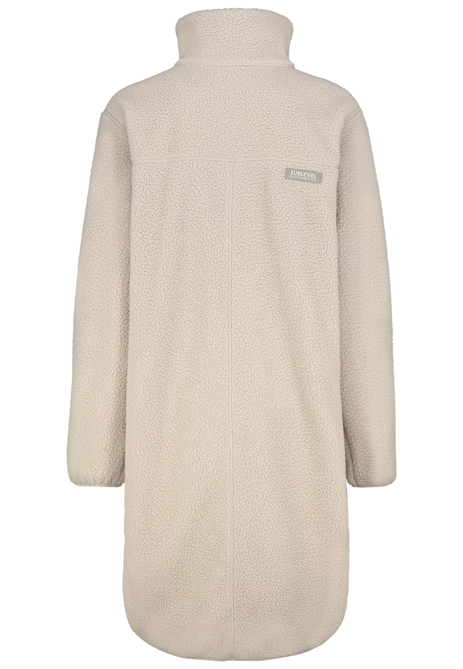 SUBLEVEL Fleecejacke Damen Leo Teddyfleece Kuschelig Übergangsjacke Jacke O günstig online kaufen