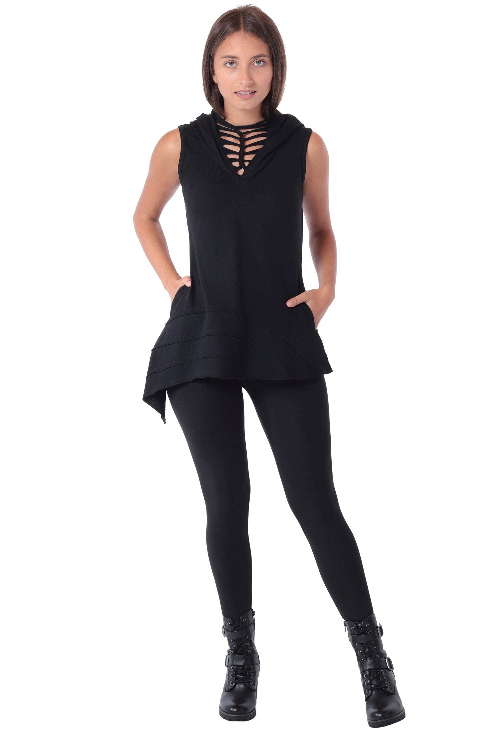 PUREWONDER Tunikakleid Ärmelloses Sommerkleid aus Jersey günstig online kaufen