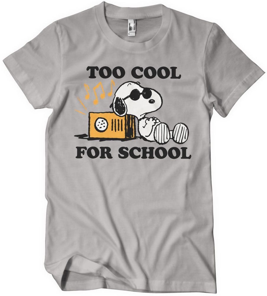 PEANUTS Worldwide LLC T-Shirt Snoopy Too Cool For School T-Shirt