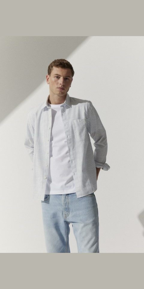 BASEFIELD Langarmhemd He.-Freizeithemd 1/1