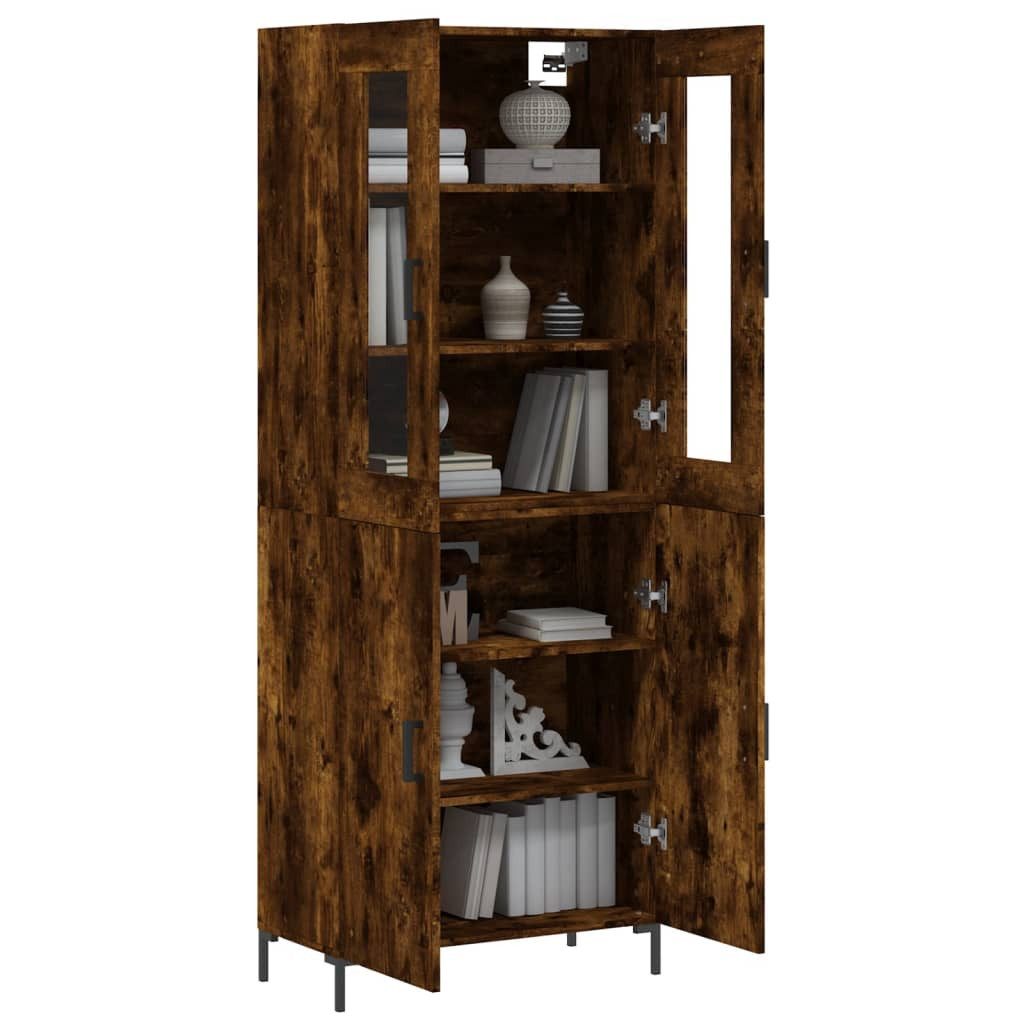 vidaXL Highboard Highboard Räuchereiche 69,5x34x180 cm günstig online kaufen