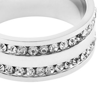 meditoys Fingerring Ring aus Edelstahl für Damen · Exklusiver Damenring aus poliertem