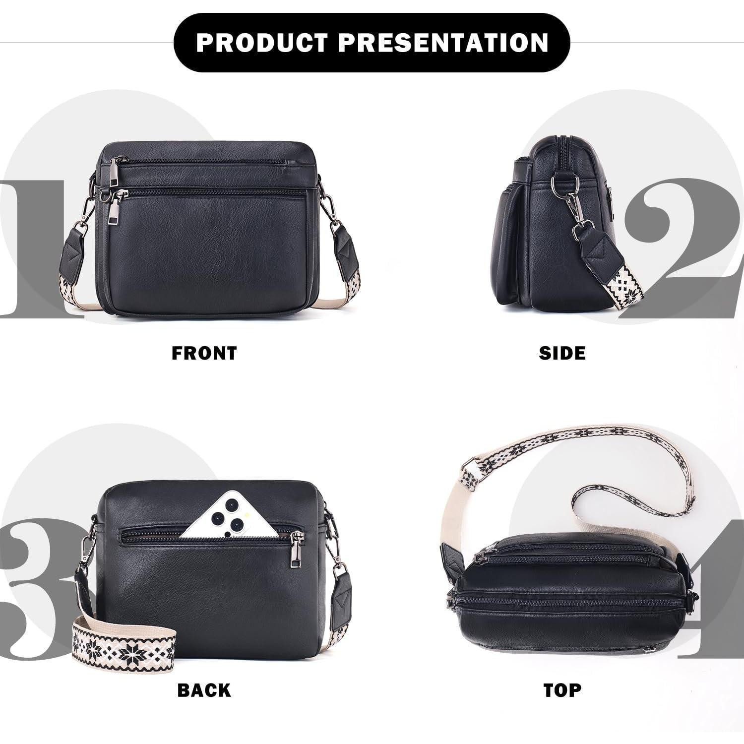 LuxusKollektion Umhängetasche Umhängetasche Damen Mittelgroß Leder Breiter günstig online kaufen