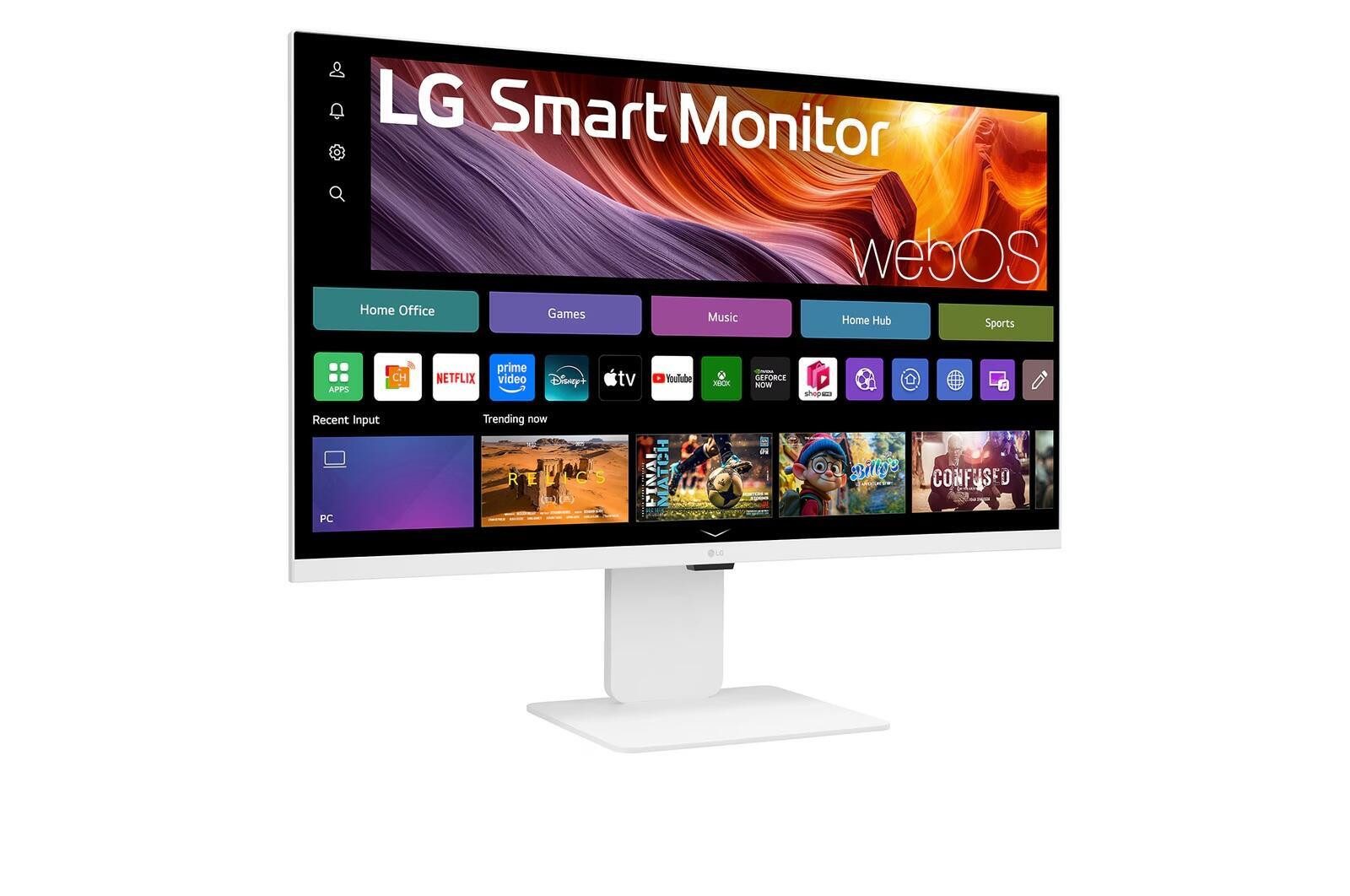 LG LG 31,5 Zoll 4K-UHD-IPS Smart Monitor mit webOS TFT-Monitor (3840 x 2160, 5 ms Reaktionszeit, 60 Hz, IPS Panel)