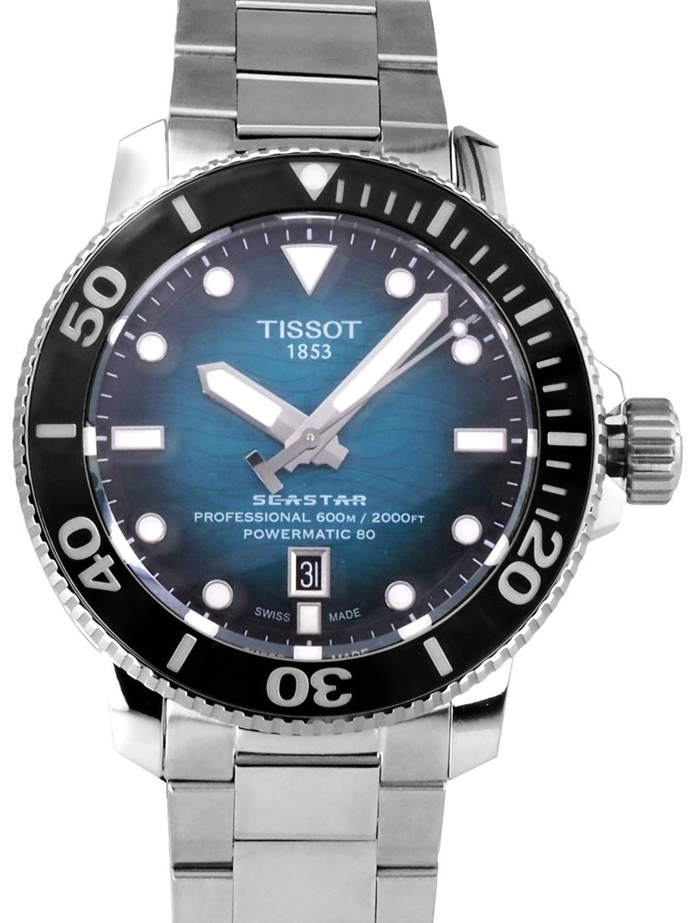 Tissot Automatikuhr Herren Uhr 46 mm Ø T1206071104100 Seastar 2000 60 ATM