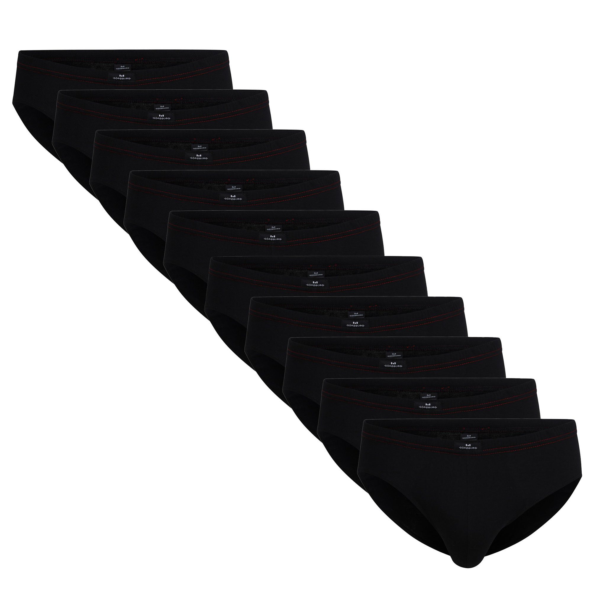 GÖTZBURG Slip Herren Slip 10er Pack Baumwolle (Packung, 10er Pack)