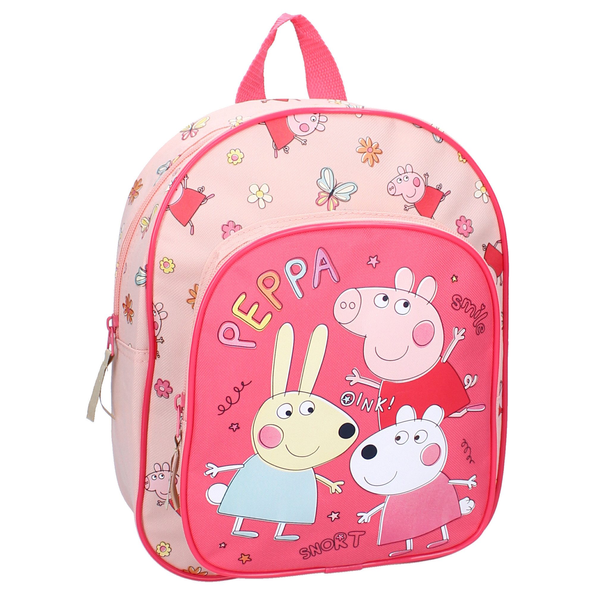 Peppa Pig Kinderrucksack Kinder-Rucksack – Blumen & Schmetterlinge Schultasche