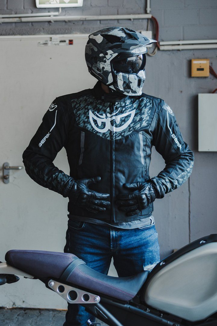 Berik Camo Street Motorradjacke wasserdichte Textiljacke Motorrad