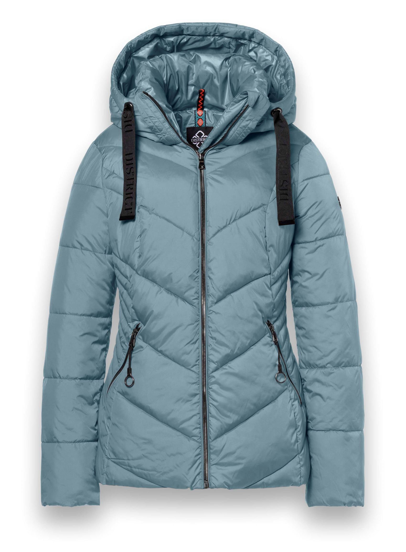 District Winterjacke Val Thorens (mit Kapuze, wasserabweisend) hellblau Dam günstig online kaufen