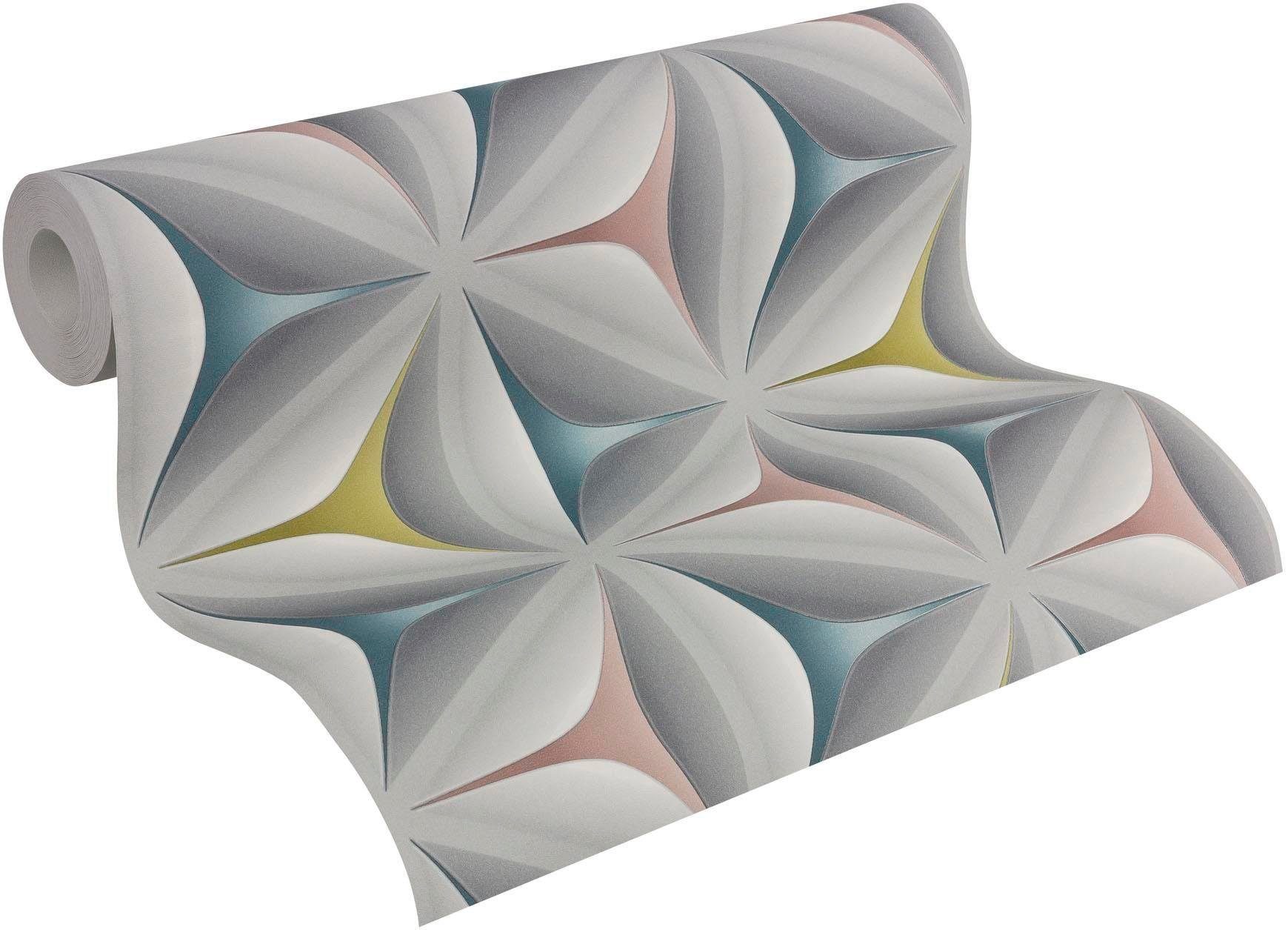 living walls Vliestapete Scandinavian, leicht strukturiert, Motiv, Retro, gemustert, Retrotapete Geometrisch Tapete 3D Effekt einfarbig glänzend Flur Optik. Reduzierter Preis € 24,23. Unverbindliche Preisempfehlung € 38,95, (€ 4,55 pro 1 qm)