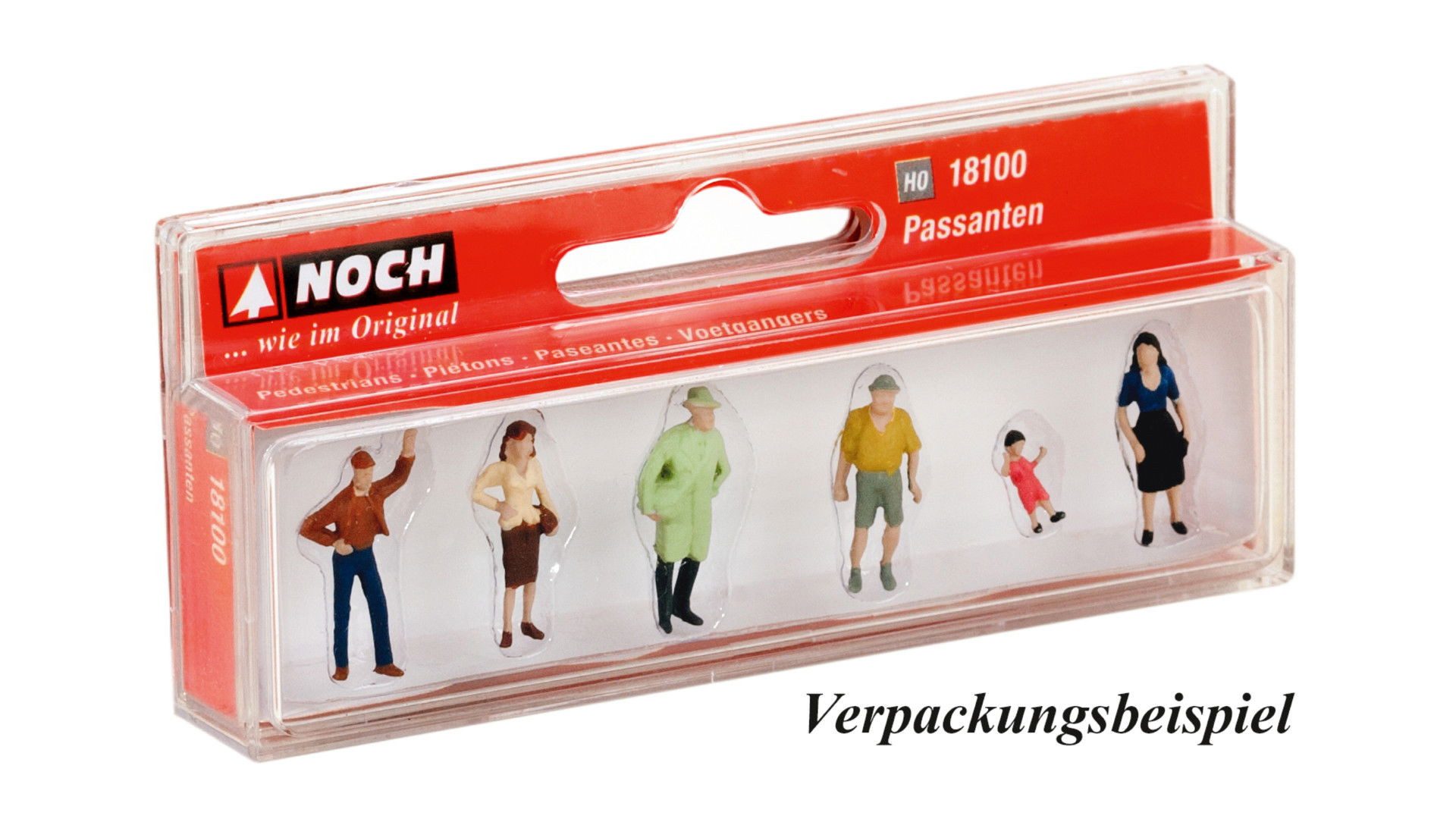 NOCH Dekofigur Sitzende Figuren, handbemalte Menschen, 6 Figuren