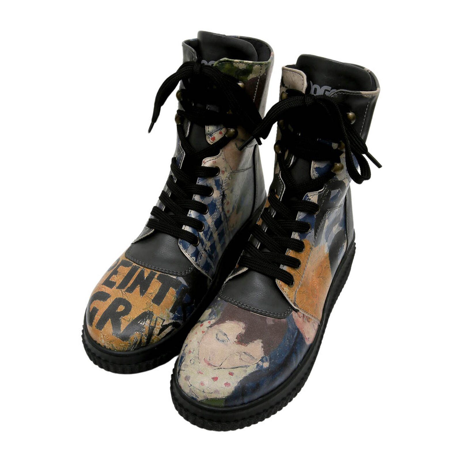 DOGO Future High Top Boots Les Peintres Damen Stiefeletten Schnürboots Hand günstig online kaufen