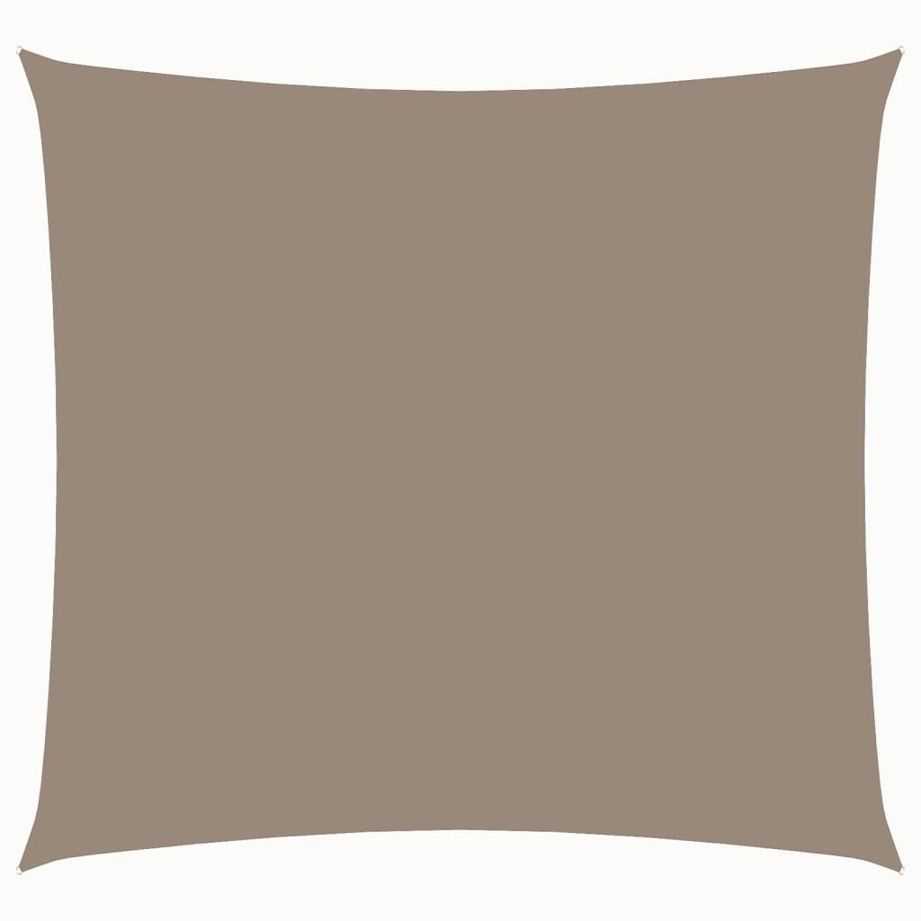 vidaXL Sonnensegel Sonnensegel Oxford-Gewebe Quadratisch 3,6x3,6 m Taupe, (1-tlg)