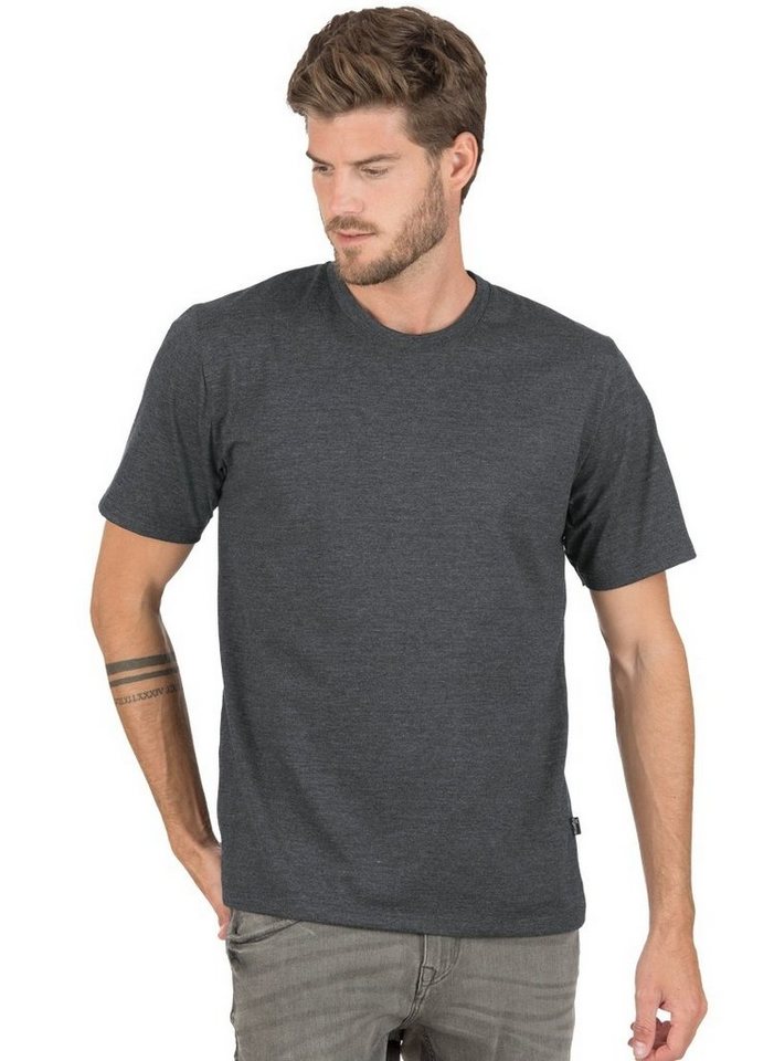 Trigema T-Shirt TRIGEMA T-Shirt DELUXE Baumwolle, Klassischer Schnitt Unisex