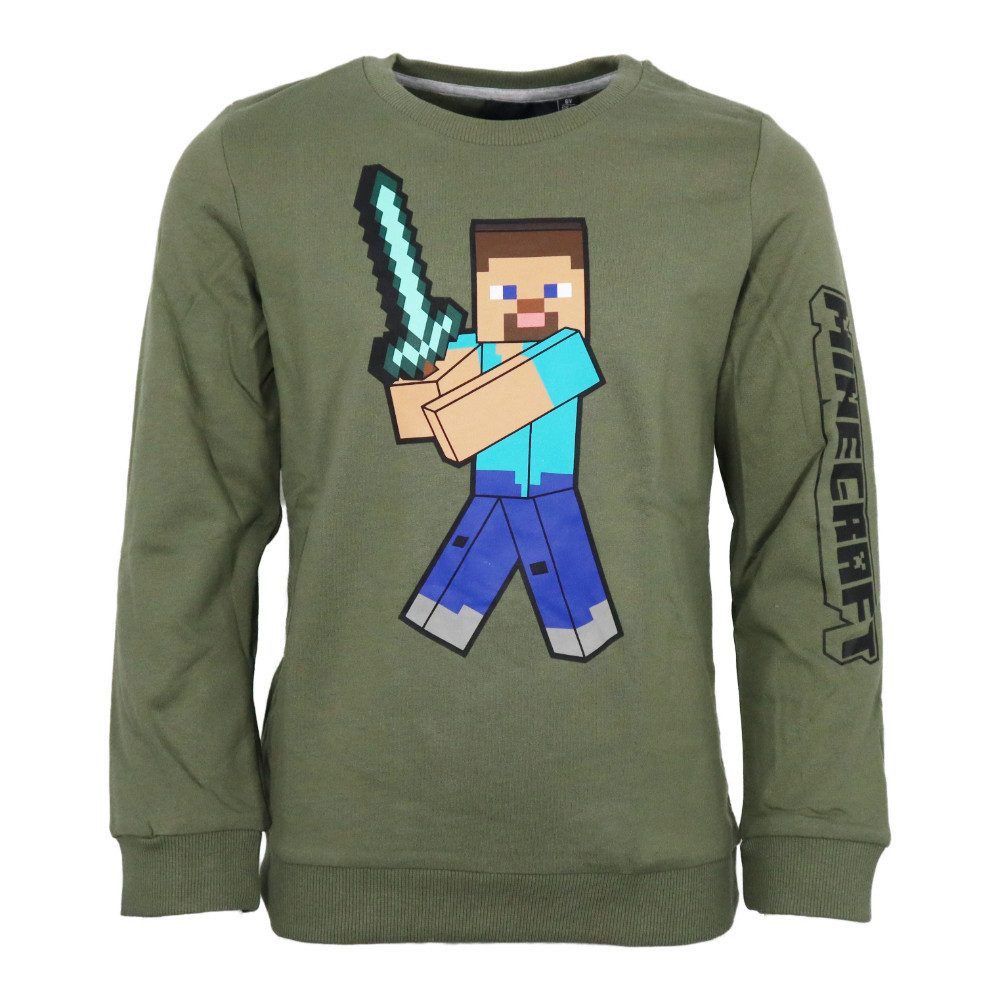 Sweater Minecraft Gamer Steve Kinder Jungen Pulli Pullover Gr. 128 bis 152