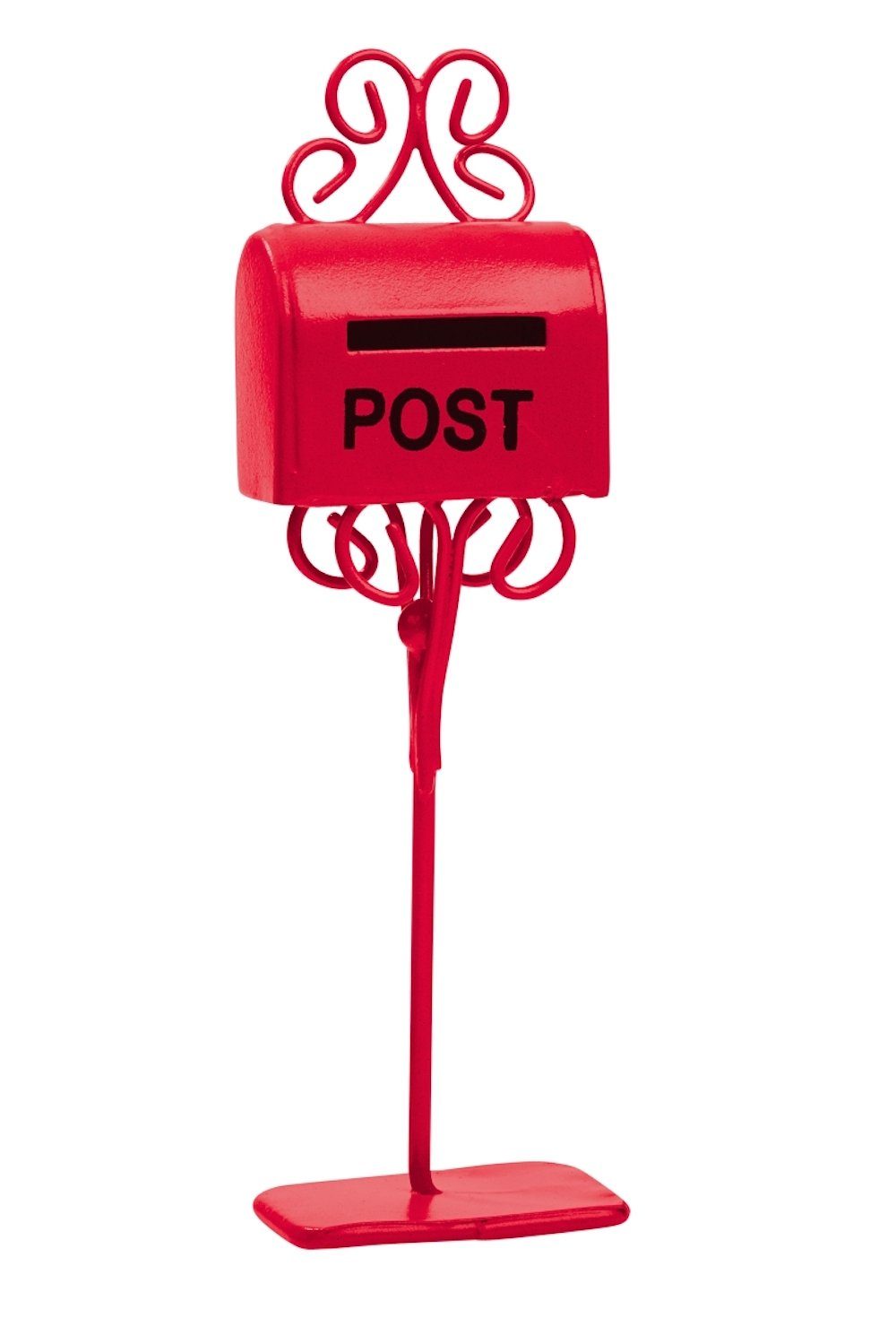 HobbyFun Dekofigur Mini Mail-Box/Briefkasten ca. 11 cm rot