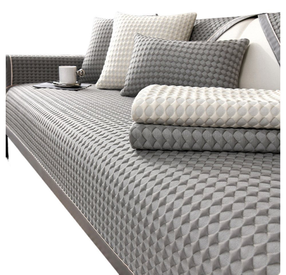 Zyronn Sofaschoner Sofabezug Sofa-Schutzbezug, Waschbare rutschfeste Sofabezüge, für Ecksofas mit 1, 2, 3 oder 4 Sitzen