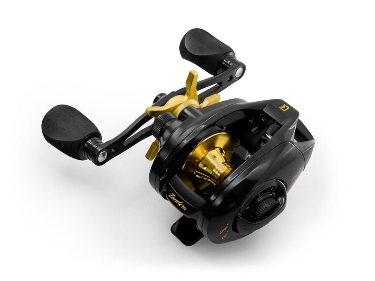 Delphin.sk Baitcastrolle ZANDERA 5+1BB Baitcasting Rolle Baitcaster Spinnrolle Linkshand), Magnetbremse ermöglicht lange Würfe und Verheddern der Schnur