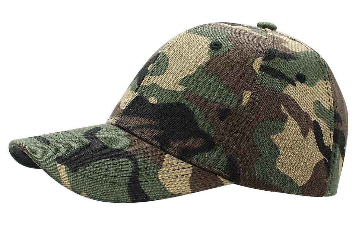 dy_mode Baseball Cap Basecap Herren Kappe Camouflage Army Muster Damen Schirmmütze mit Belüftungslöcher K105-BasicArmy