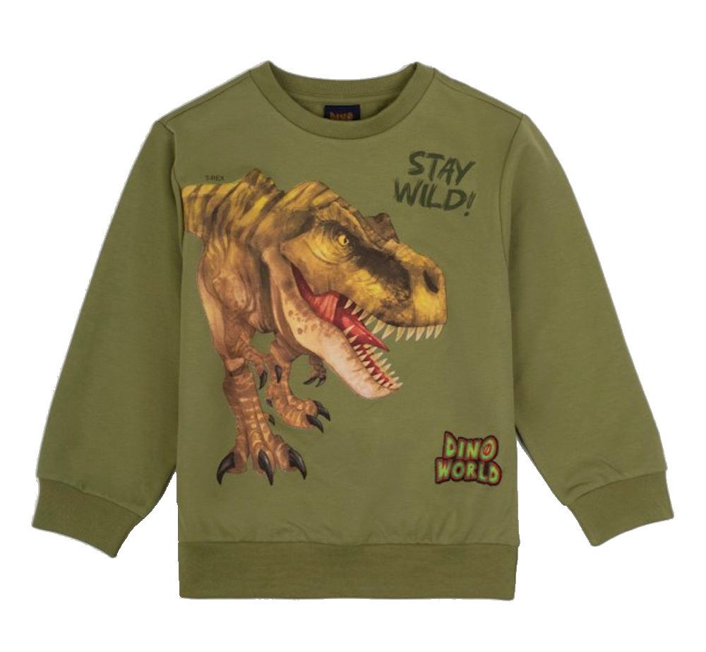 Dino World Sweatshirt Dino World Sweatshirt Pullover Dinosaurier T-Rex Stay Wild London (1-tlg)