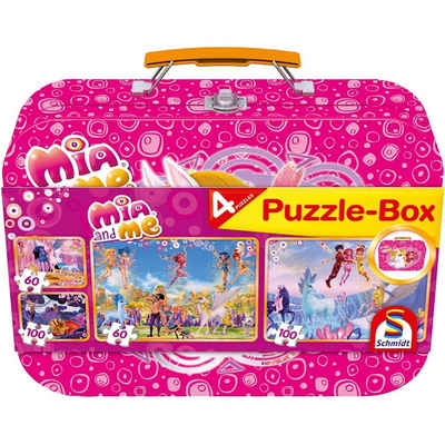 Schmidt Spiele Puzzle Schmidt – Mia and Me Puzzle-Box, 2 x 100 Teile, 2, 100 Puzzleteile