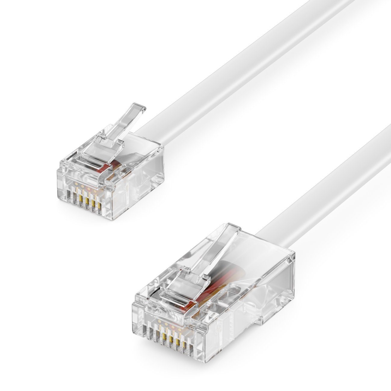 deleyCON »deleyCON 6m Telefonkabel RJ11 auf RJ45 Modularkabel DSL VDSL  Internet Weiß« LAN-Kabel online kaufen | OTTO