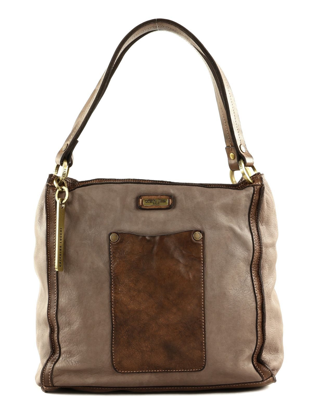 Caterina Lucchi Umhängetasche Shopping Bag, aus echtem Kalbsleder