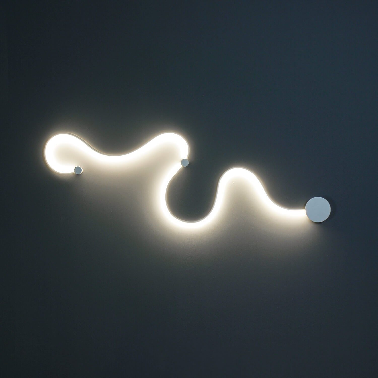 Licht-Erlebnisse Wandleuchte »WAY«, LED fest integriert, Neutralweiß, LED  Lampe Weiß für Wand Decke 128 cm lang Wandlampe