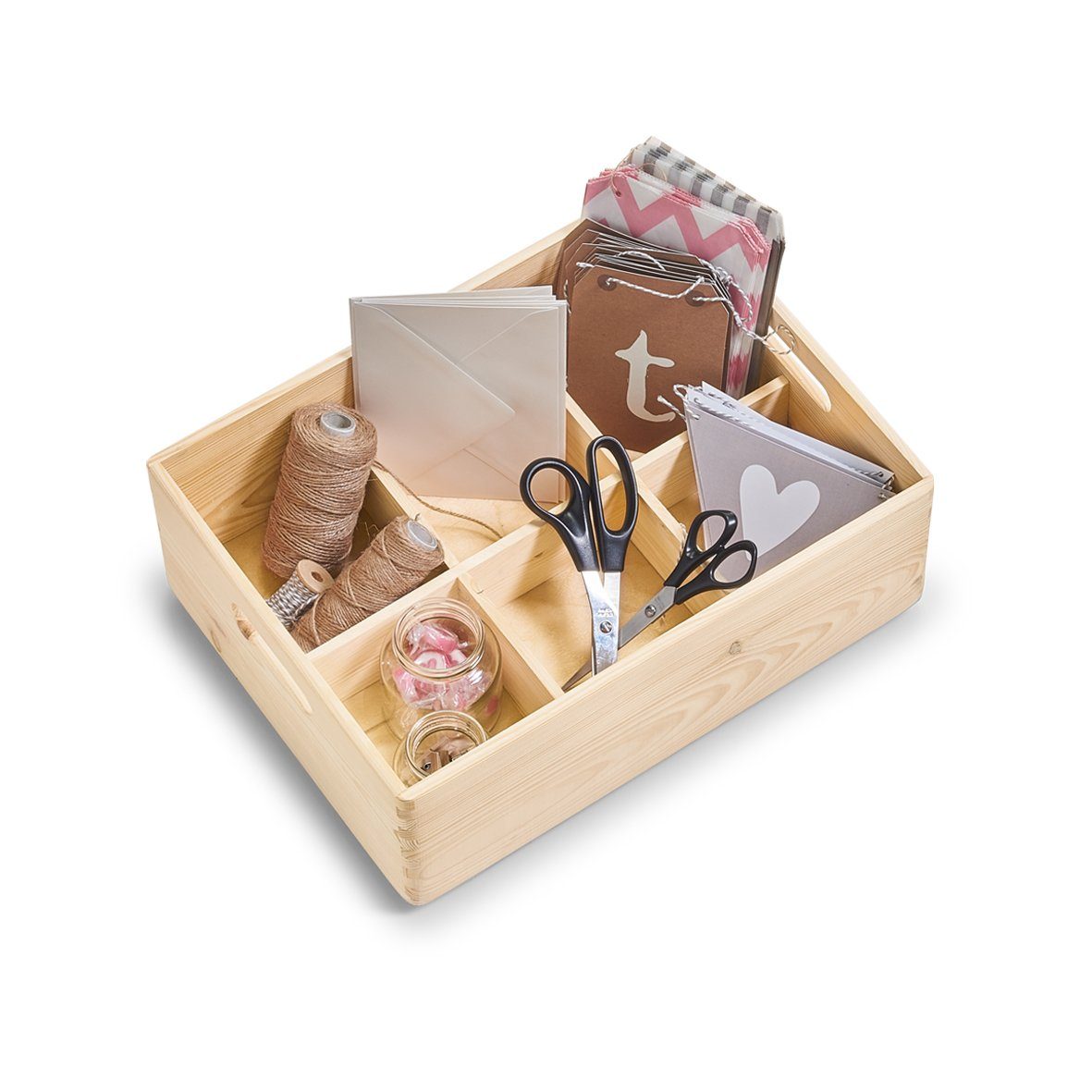 Zeller Present Allzweckkiste, Nadelholz, Kiefer, 40 x 30 x 15 cm
