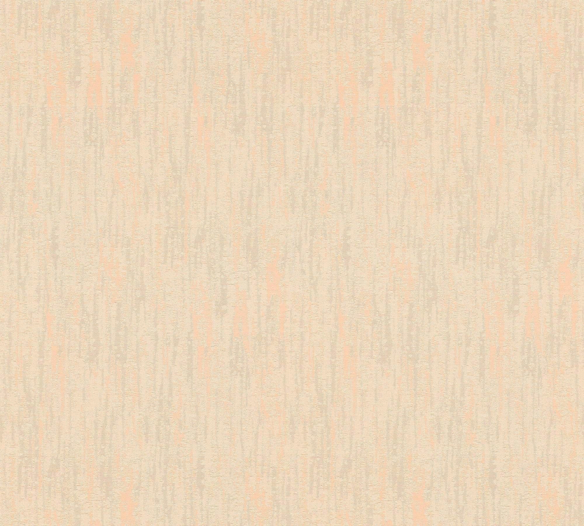 A.S. Création Seta, uni, samtig, walls Uni orange/beige einfarbig, Textiltapete Einfarbig Tapete living Di