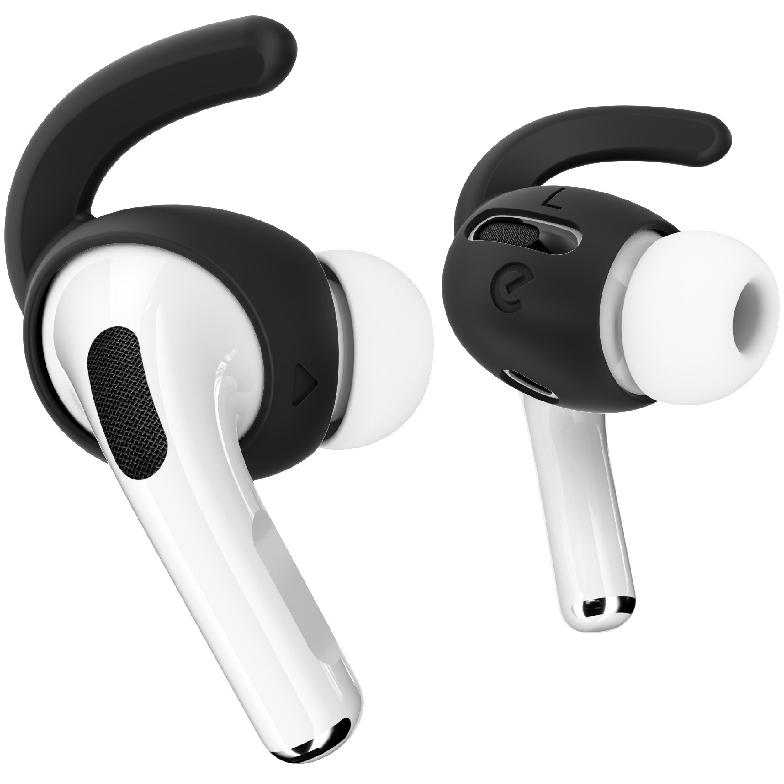 KeyBudz EarBuddyz Ohrhaken für AirPods Pro Ohrpolster (Sicherer Halt für Apple AirPods Pro) schwarz