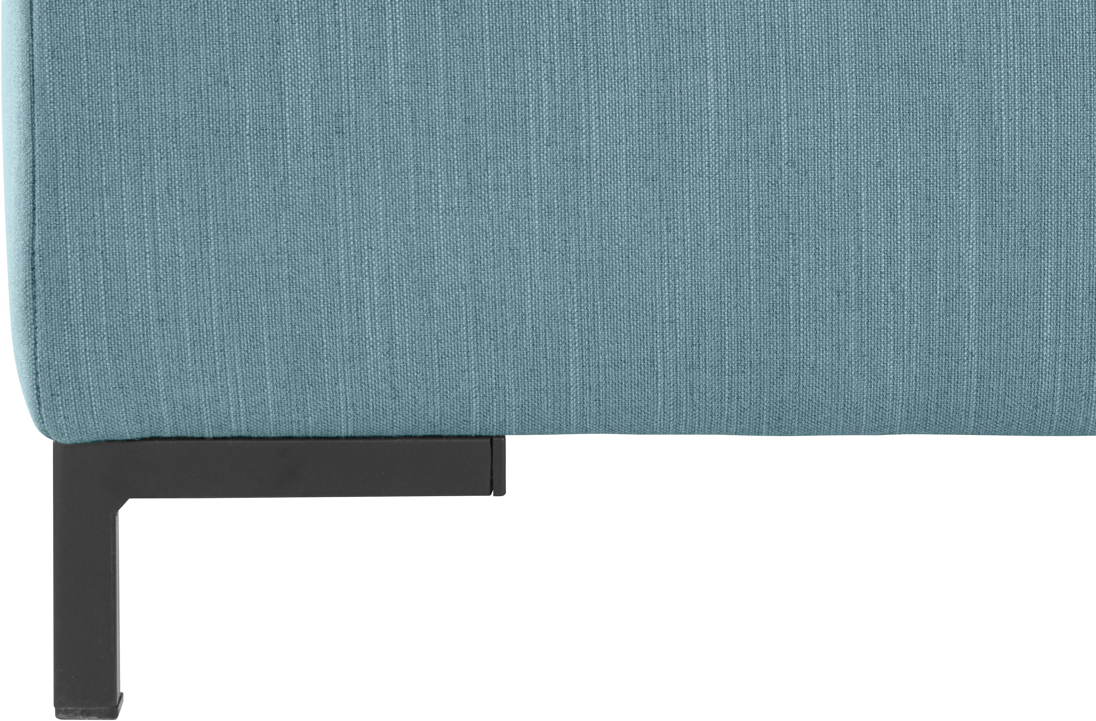 OTTO products Hocker Grazzo, hochwertige Stoffe aus recyceltem Material, Steppung im Sitzbereich