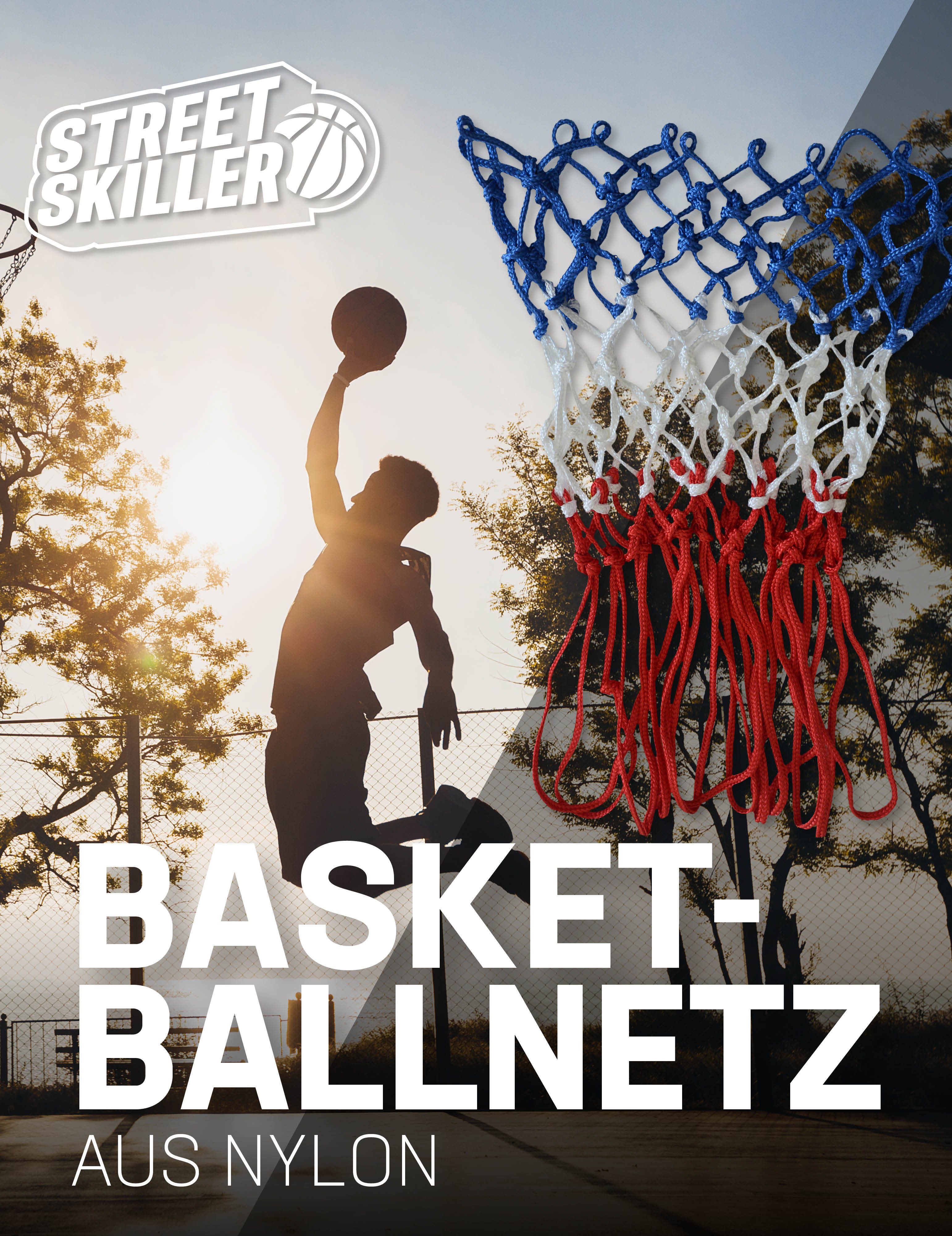 STREETSKILLER Basketballnetz STREETSKILLER Basketballnetz für 45 cm Ring, hohe Flexibilität und witterungsbeständig