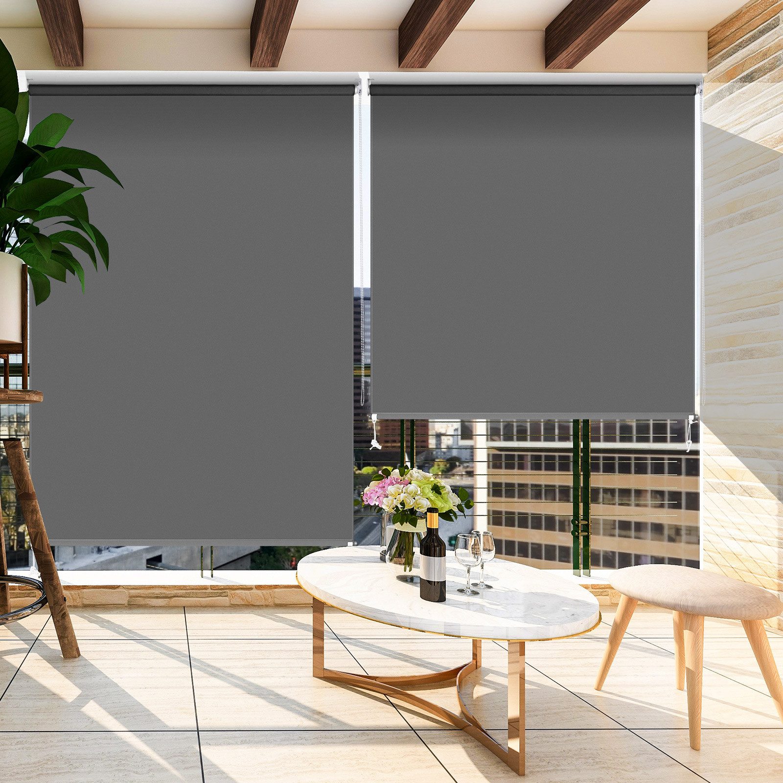 TLGREEN Senkrechtmarkise Außenrollo Senkrechtmarkise,140/160x240cm,Außen Ba günstig online kaufen