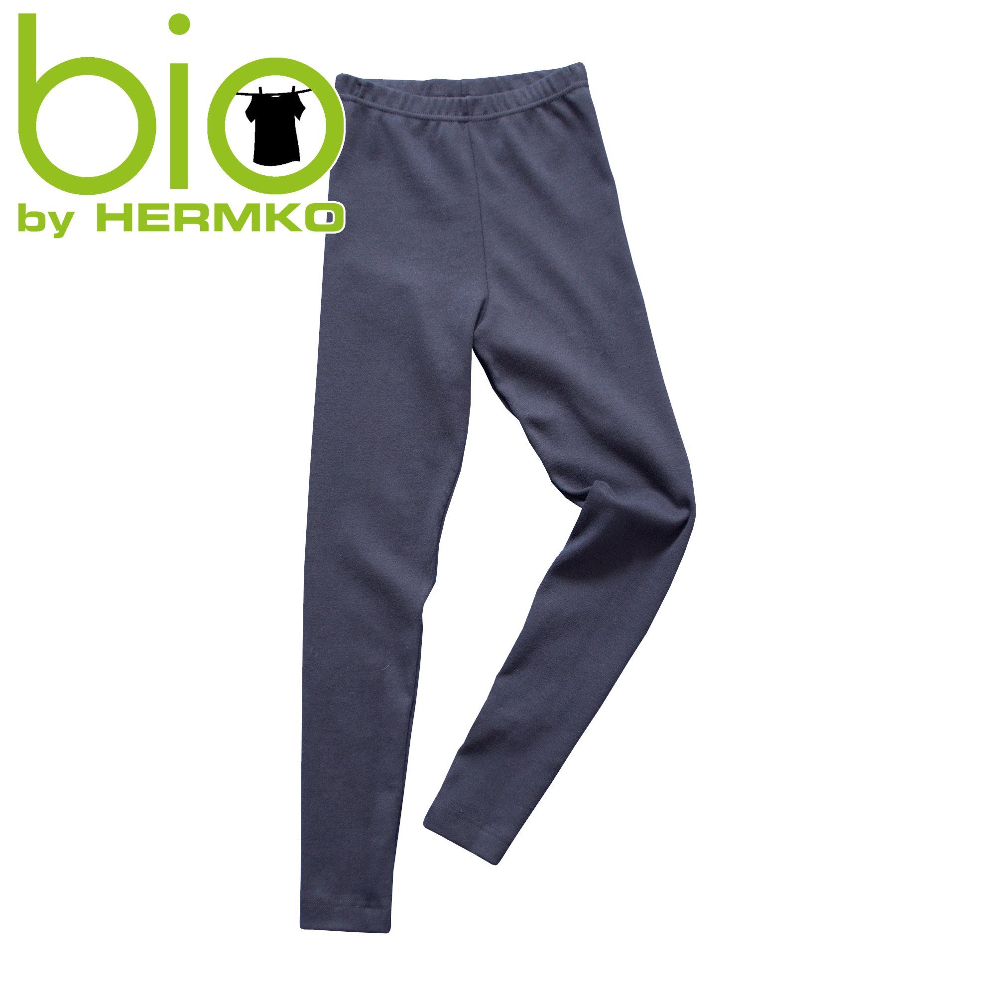 HERMKO Leggings 2720 (Pack, 3er) Kinder Legging, 100 % Bio-Baumwolle, Gummibund, Jungen, Mädchen