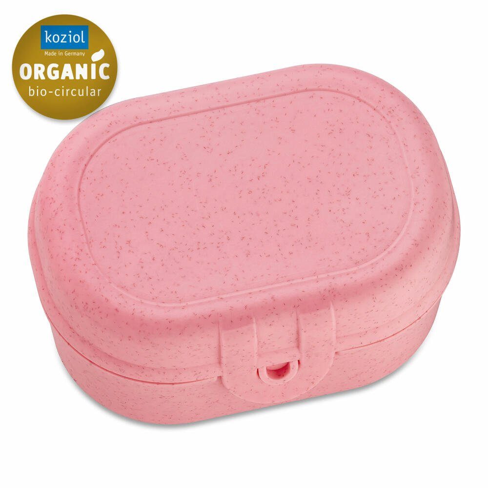 KOZIOL Lunchbox Pascal Mini Organic Strawberry Ice Cream, Biozirkulärer Kunststoff, mit Clipverschluss